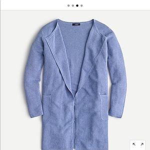 Juliette collarless sweater -blazer in line blend